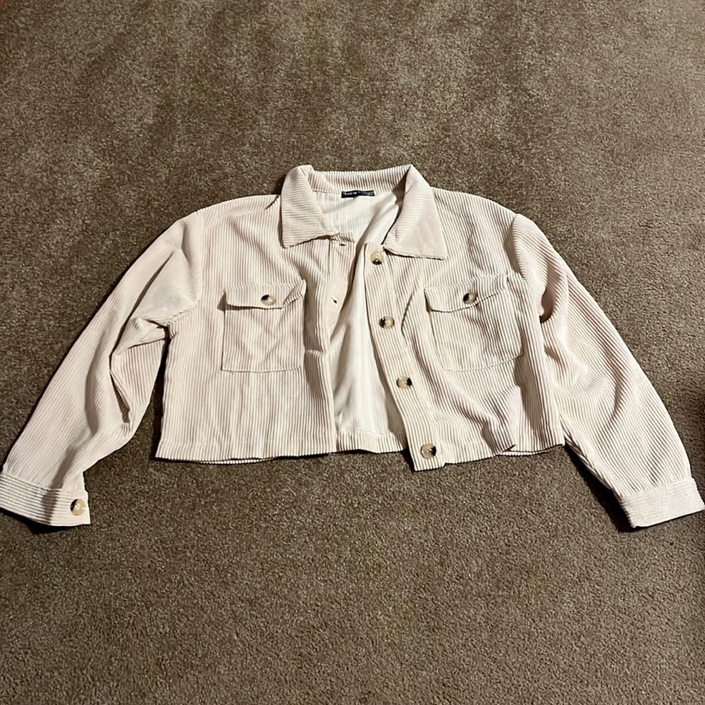 SHEIN cropped corduroy jacket!